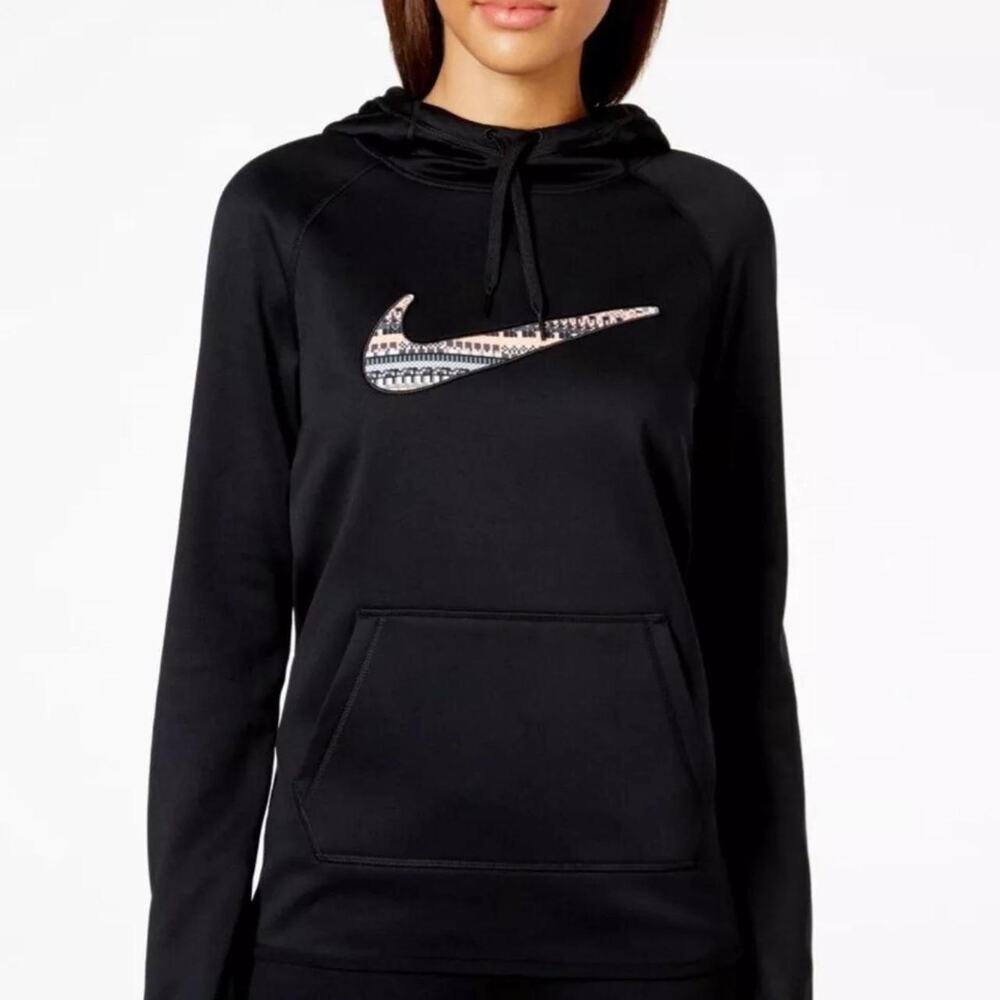 Nike Therma-FIT Cowl Neck Hoodie Black Size M